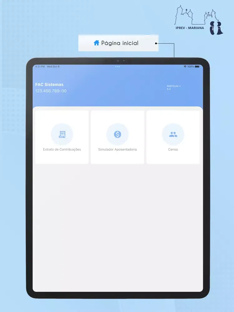 Censo IPREV Mariana iPad  سکرین شاٹس