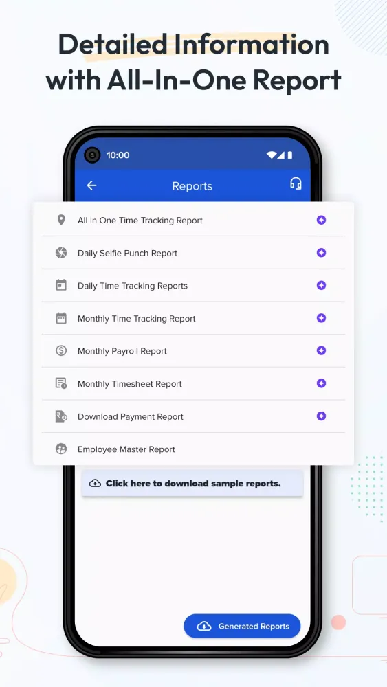 Attendance and Payroll App Screenshots