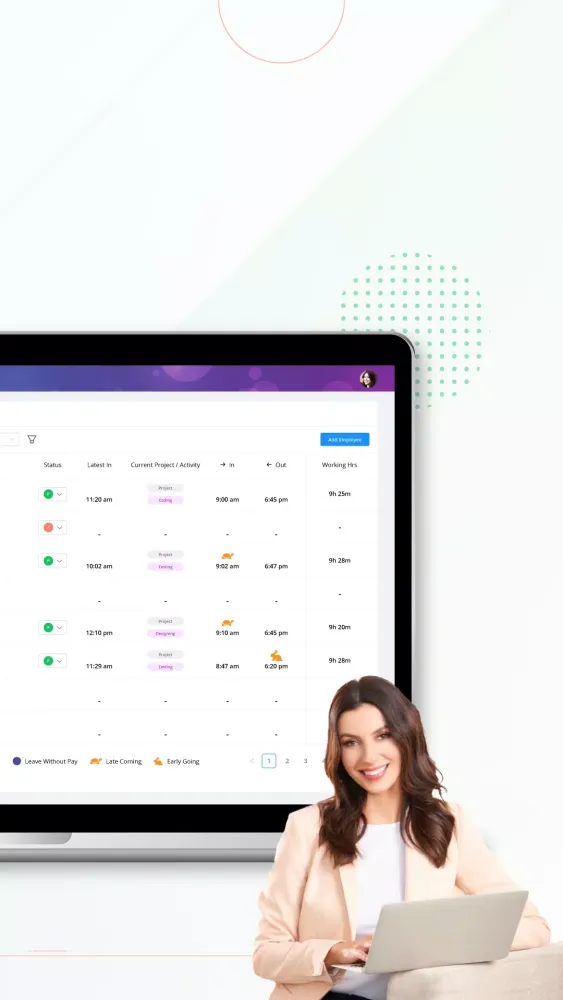 Attendance and Payroll App Screenshots