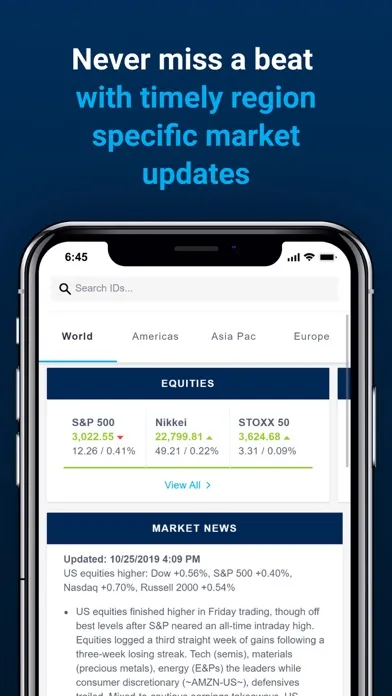 Ảnh chụp màn hình của FactSet 3.0
