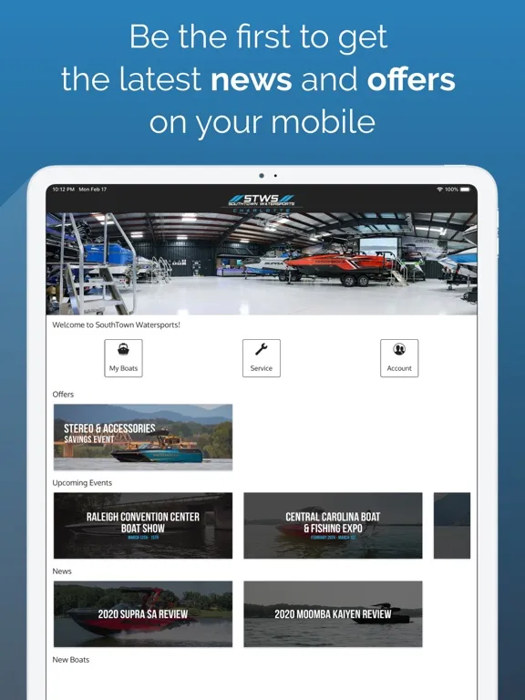 Скриншоты Southtown Watersports iPad 