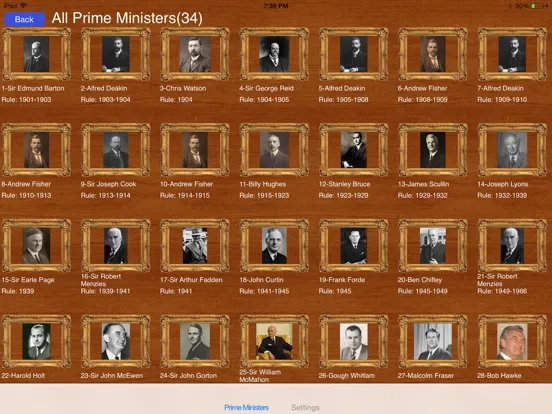 Australian Prime Ministers iPad  स्क्रीनशॉट