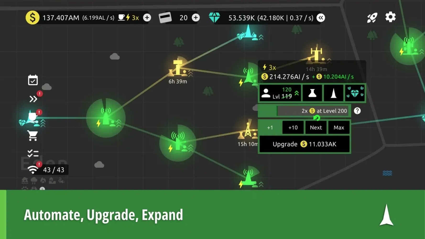 Idle Networks Screenshots