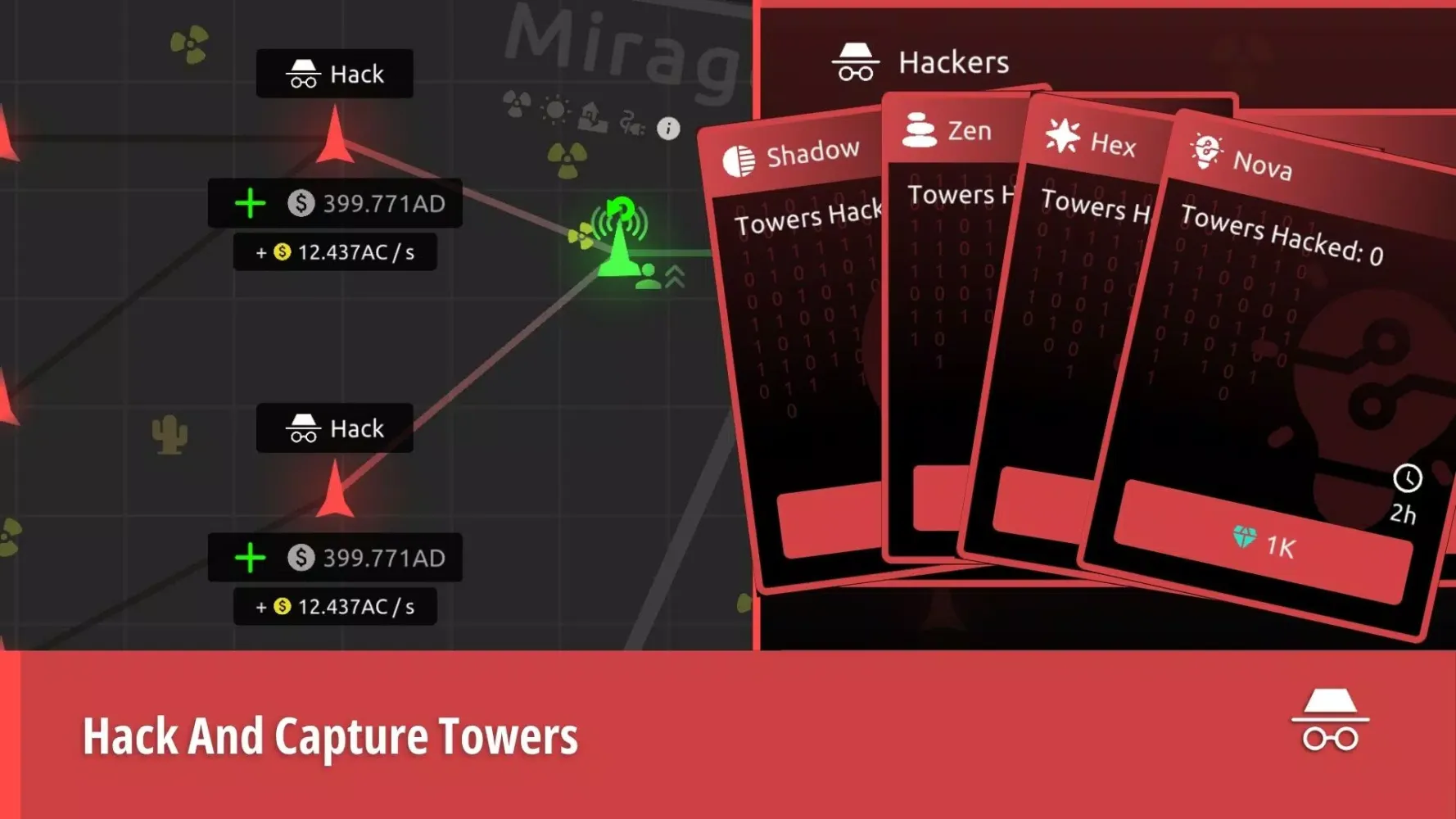 Idle Networks Screenshots