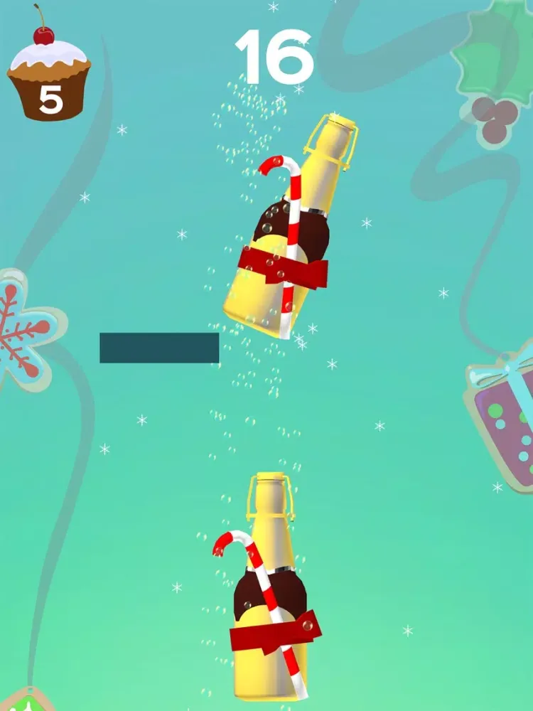 Tangkapan layar Winter Bottle Flip: Champagne iPad 