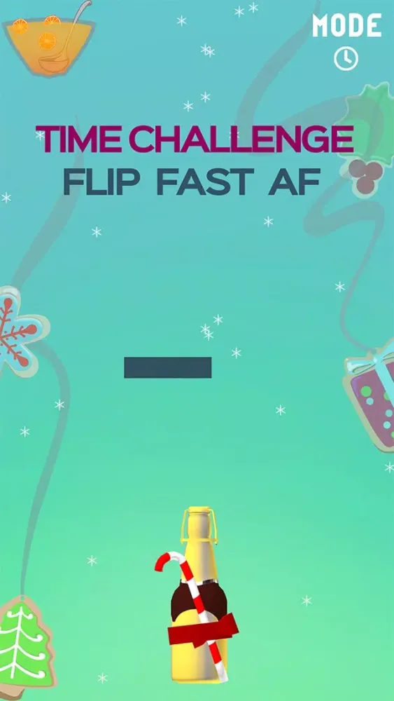 Tangkapan layar Winter Bottle Flip: Champagne