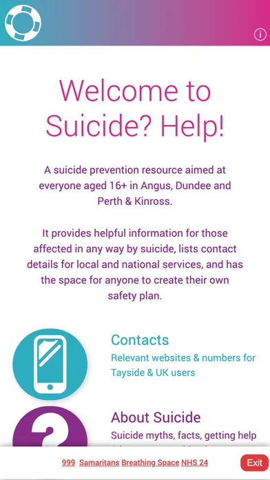 Capturas de tela do Suicide? Help! Tayside