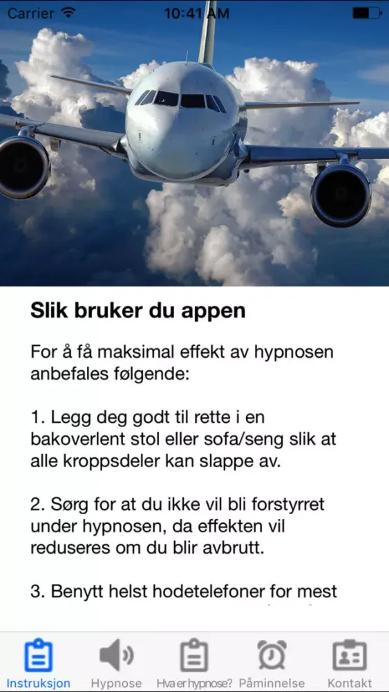 Capturas de tela do Bli kvitt flyskrekk med hypnoterapi