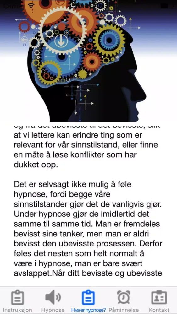 Capturas de tela do Bli kvitt flyskrekk med hypnoterapi