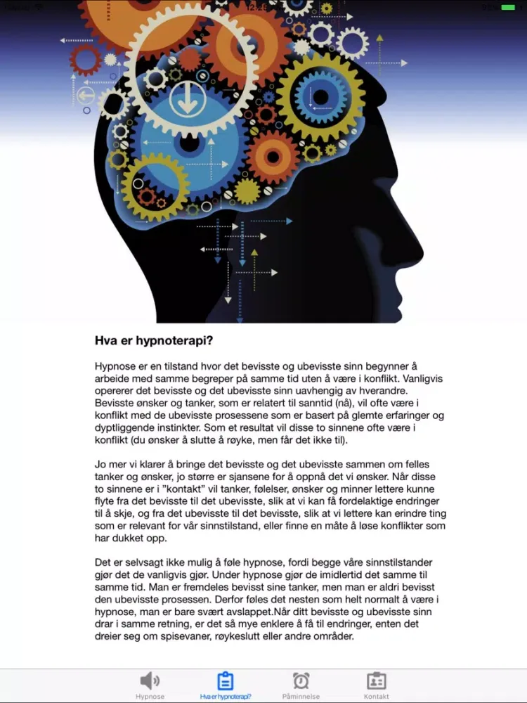 Capturas de tela do Røykeslutt med Hypnoterapi iPad 