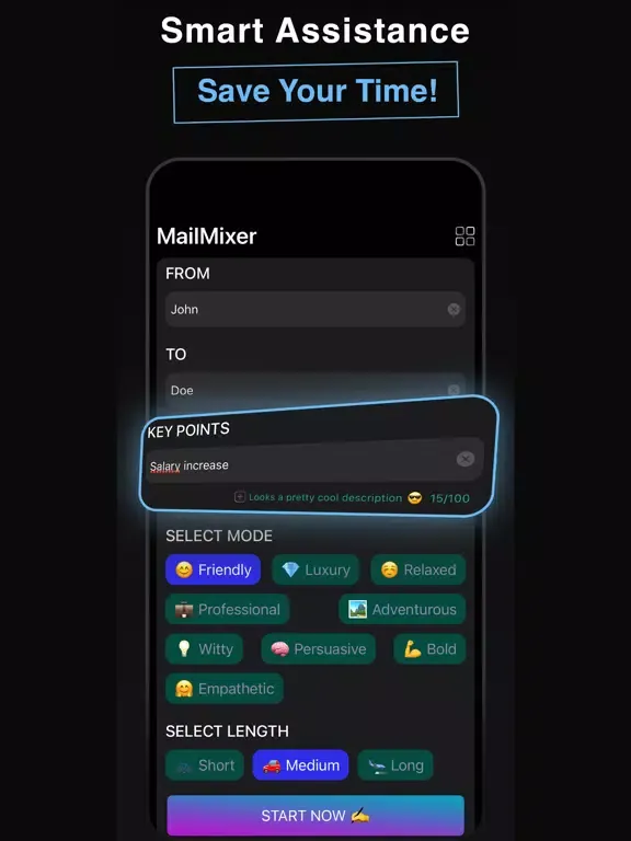Zrzuty ekranu MailMixer iPad 