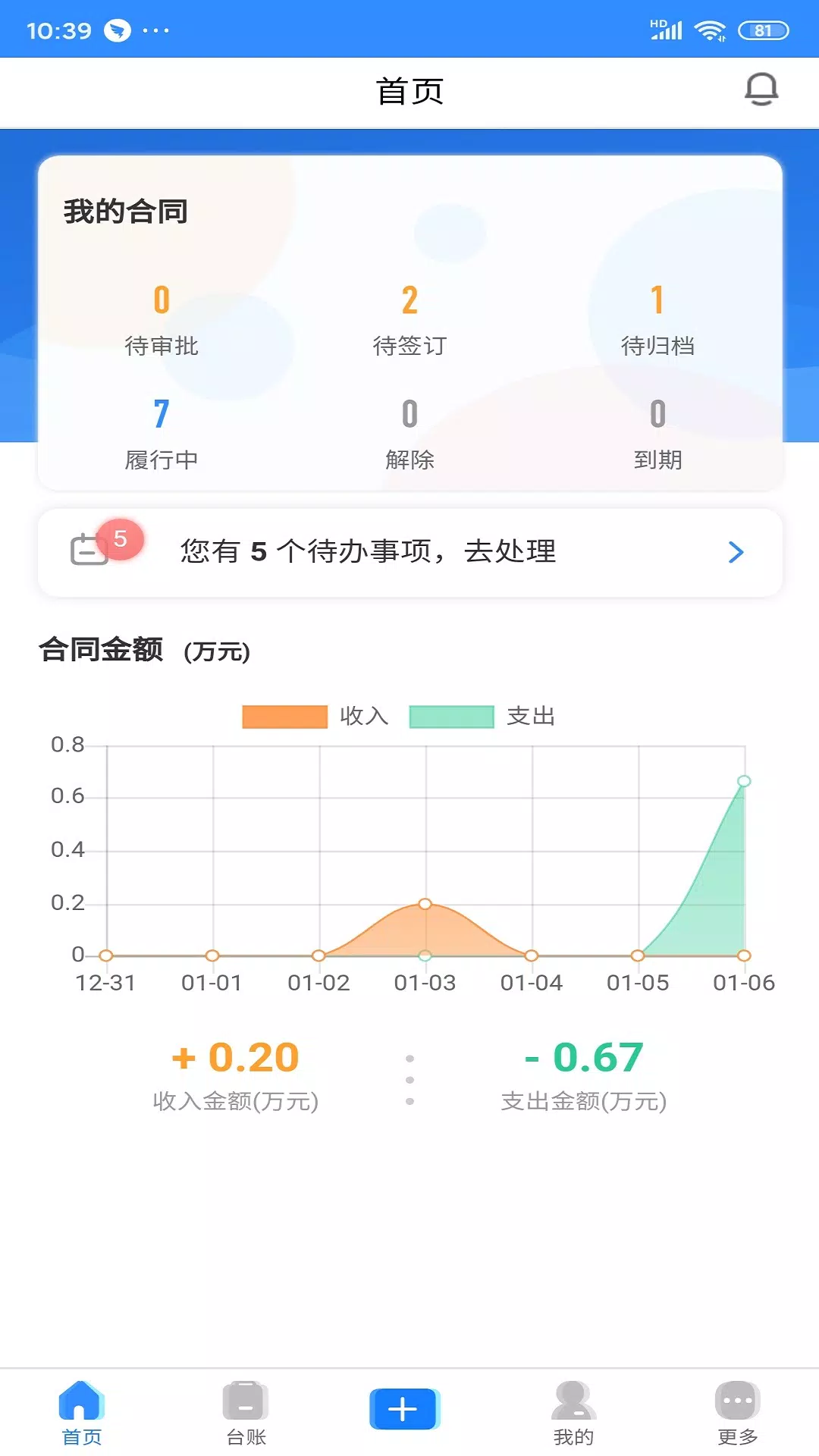 合同管家screenshot dell'app1