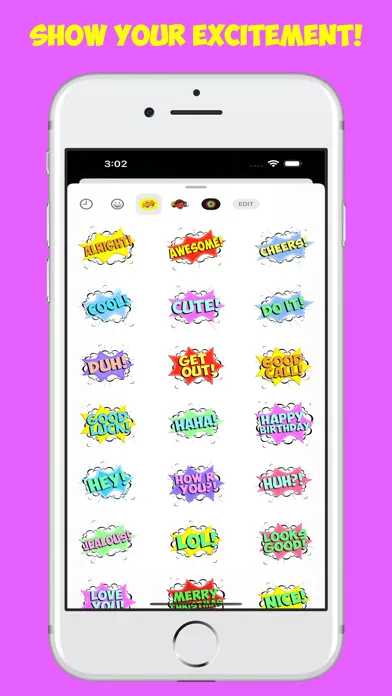 Zrzuty ekranu Shout! Stickers