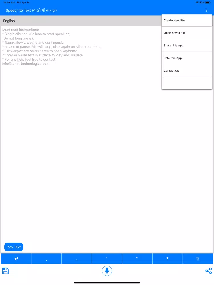 تصاویر Speech to Text and Translate iPad 