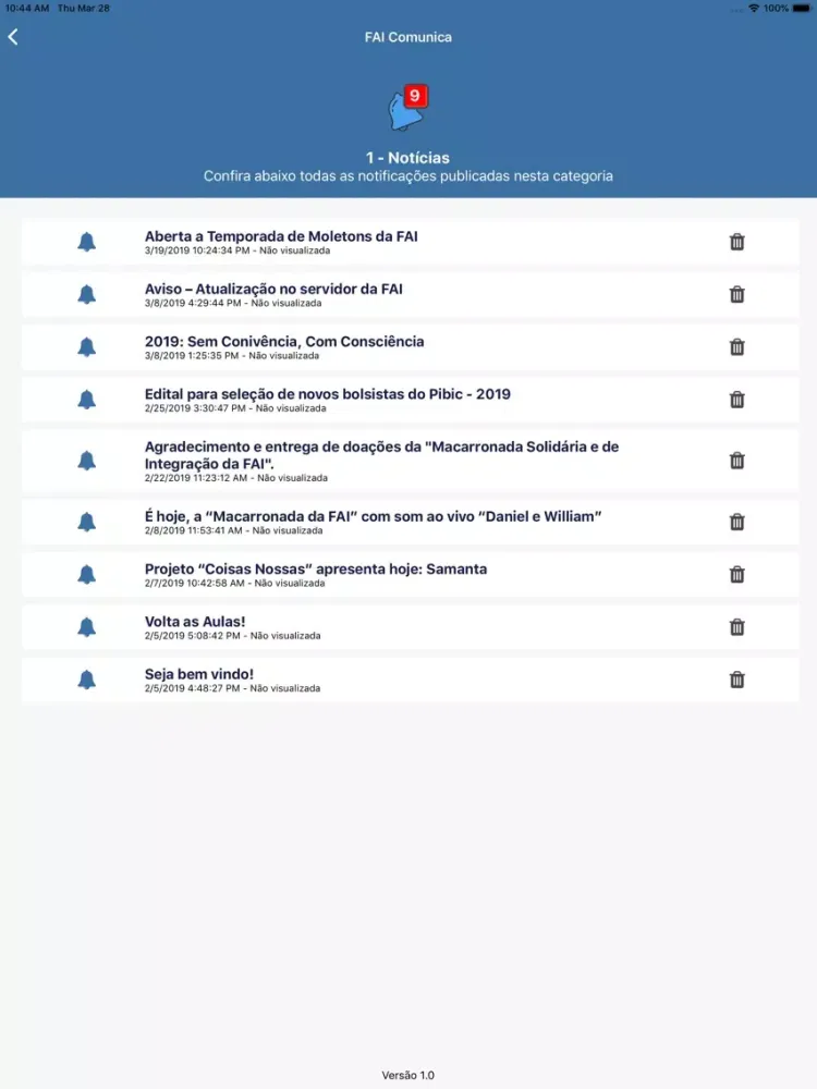 Captures d'écran de FAI Comunica iPad 
