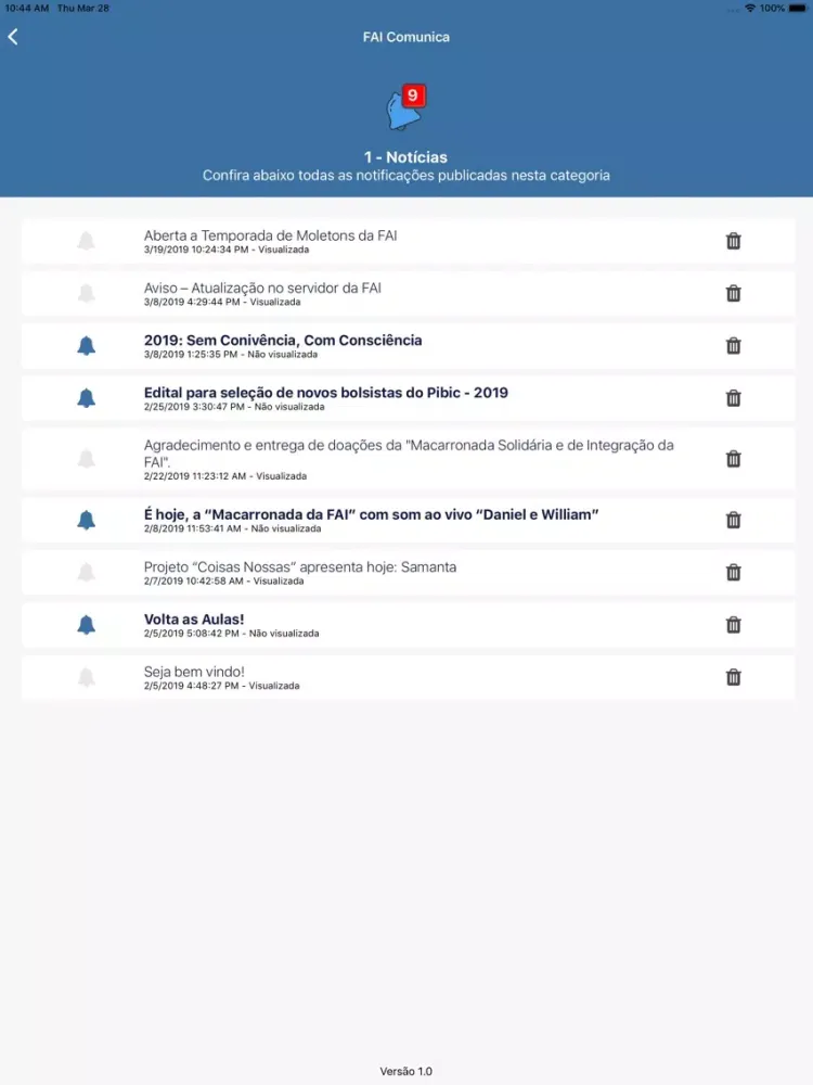 Captures d'écran de FAI Comunica iPad 
