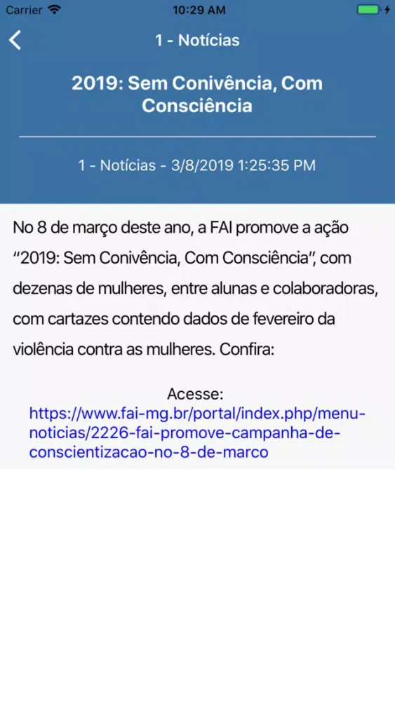 Captures d'écran de FAI Comunica