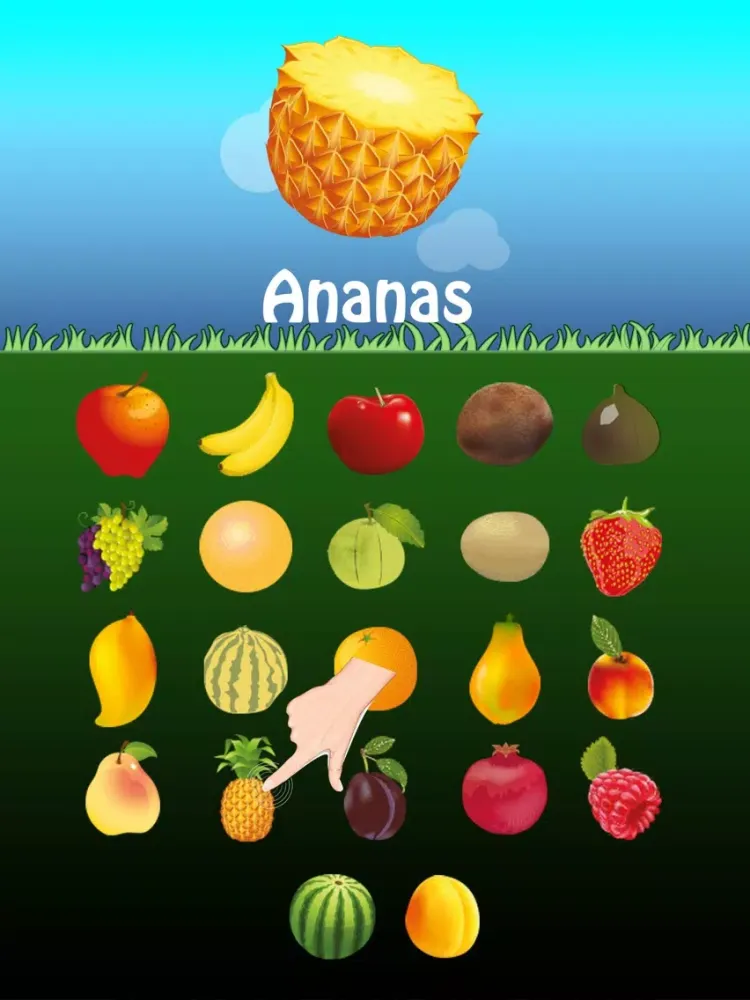 ภาพหน้าจอของ French Fruits Go for Kids iPad 