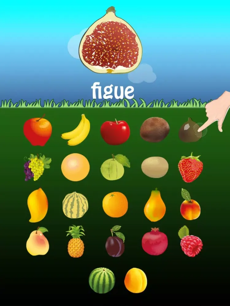 ภาพหน้าจอของ French Fruits Go for Kids iPad 