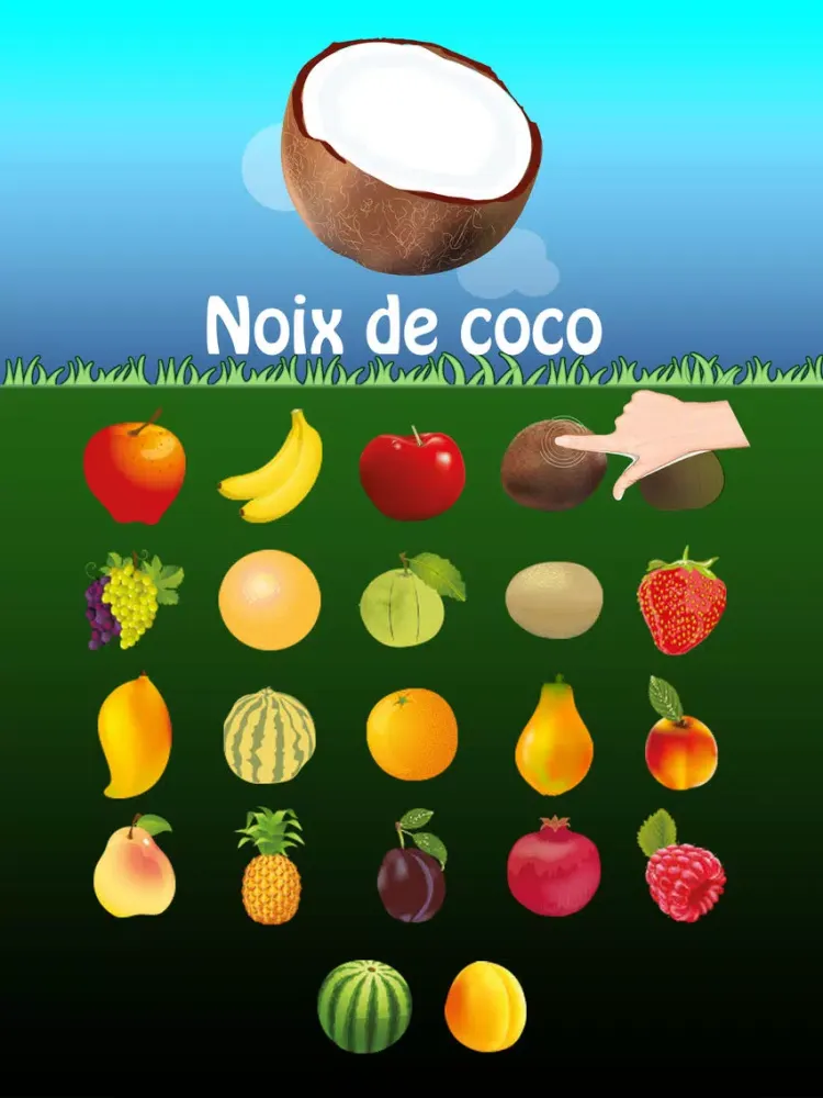 ภาพหน้าจอของ French Fruits Go for Kids iPad 