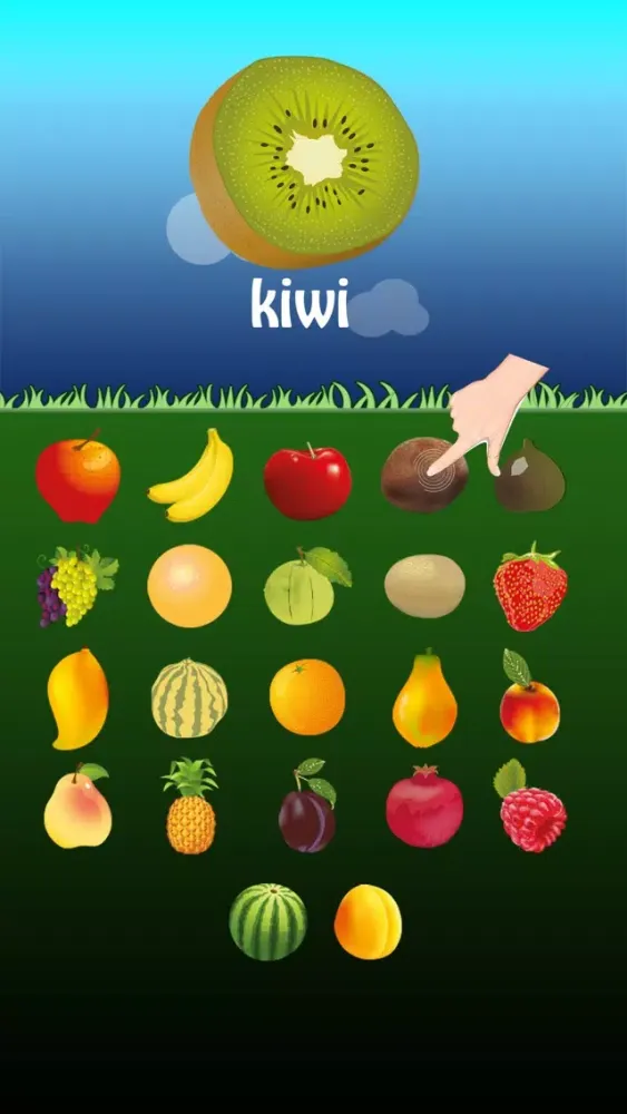 ภาพหน้าจอของ French Fruits Go for Kids