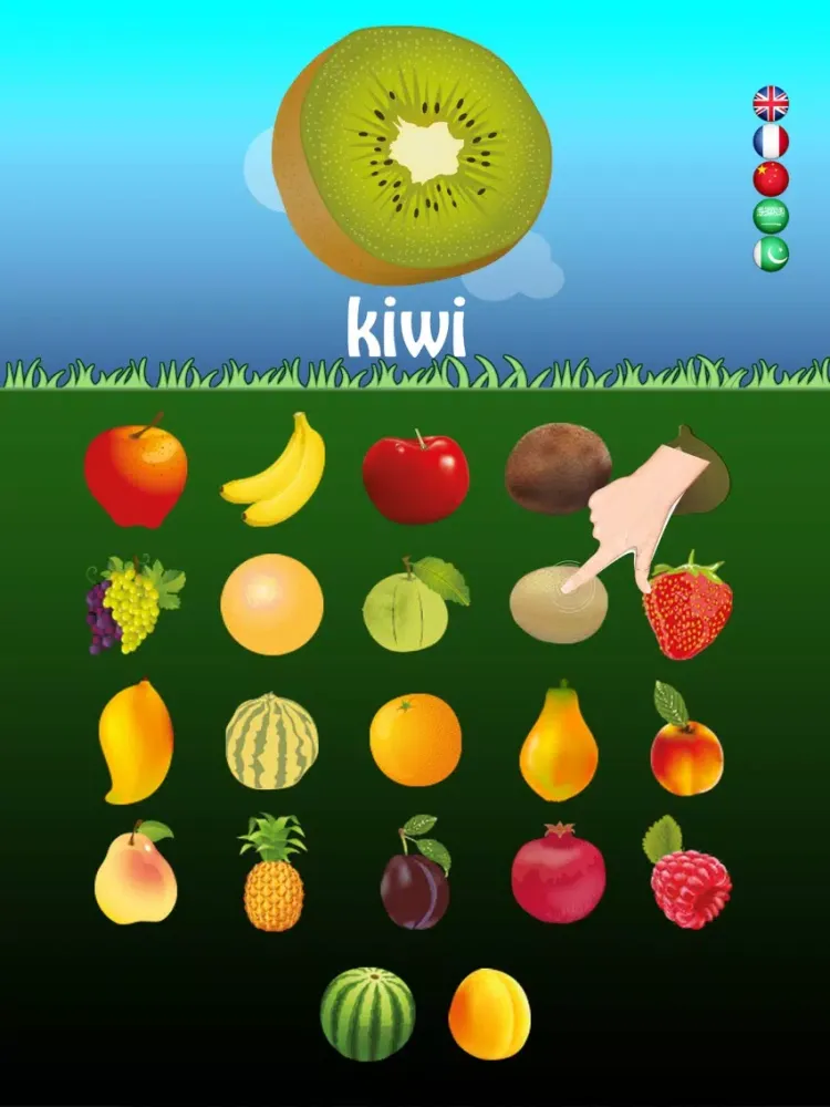 Captures d'écran de Multilingual Fruits Go for Kids iPad 