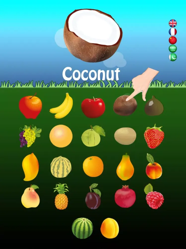 Captures d'écran de Multilingual Fruits Go for Kids iPad 
