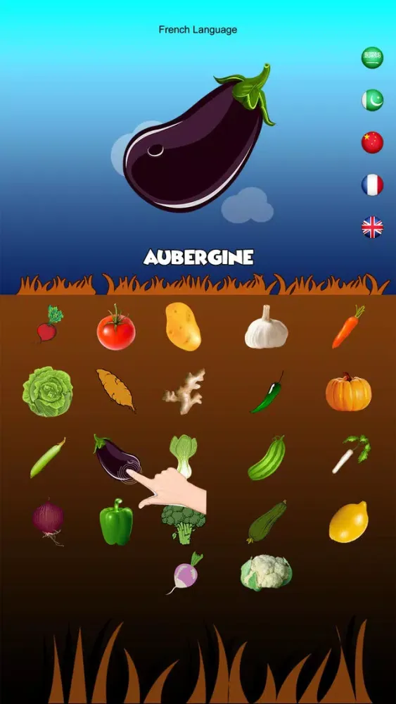 Multilingual Vegetable Names স্ক্রিনশট