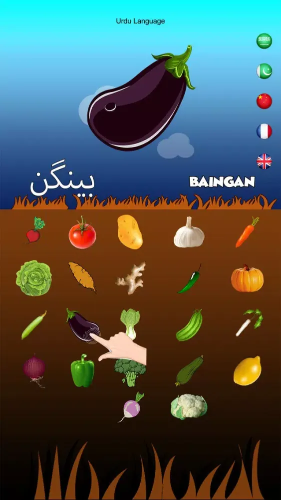 Multilingual Vegetable Names স্ক্রিনশট