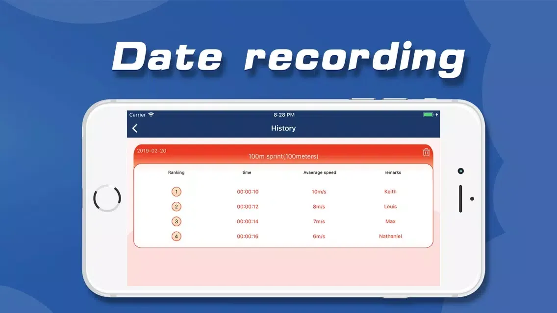 Captures d'écran de Running diary:Record sorting