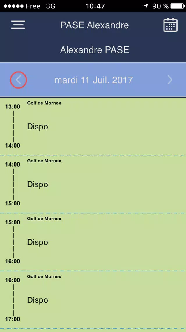APGolf سکرین شاٹس