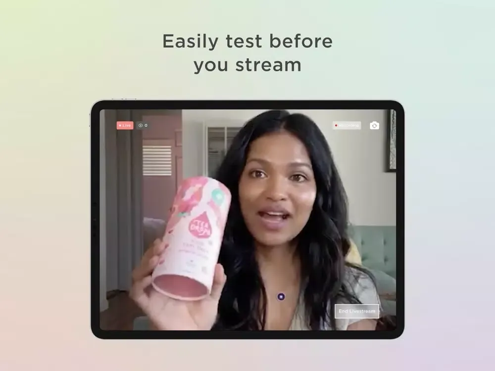 Faire Live: Livestreaming iPad  स्क्रीनशॉट
