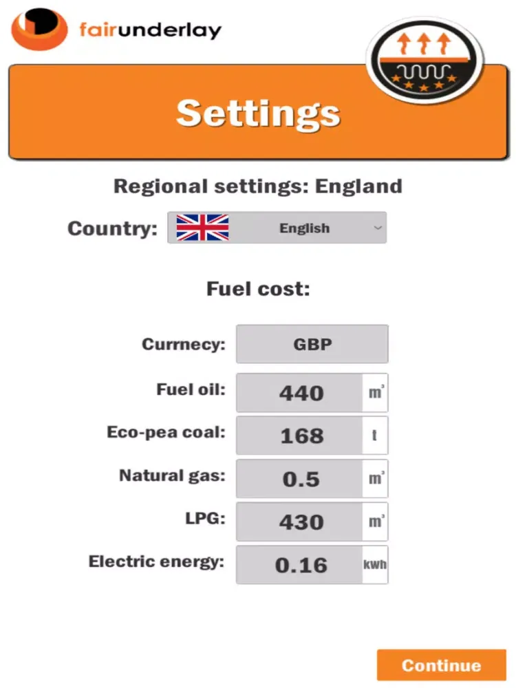 Tangkapan skrin Floor Heating Calculator iPad 