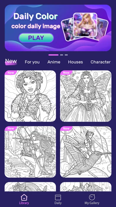 صور Fairy Color - Paint by number