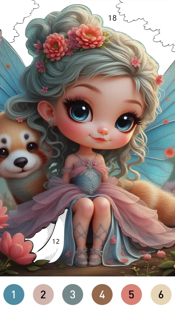 Capturas de tela do Fairytale Color
