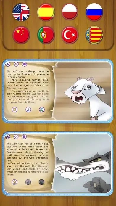 Capturas de tela do The Wolf and the 7 Young Goats