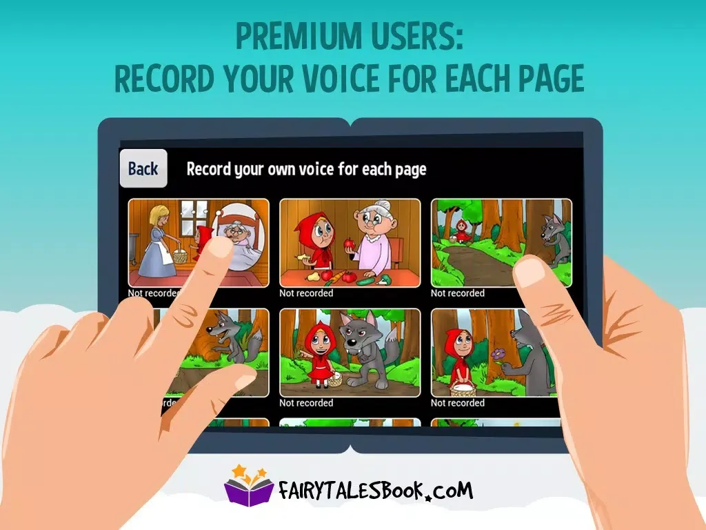 تصاویر Little Red Riding Hood - FairyTalesBook.com iPad 