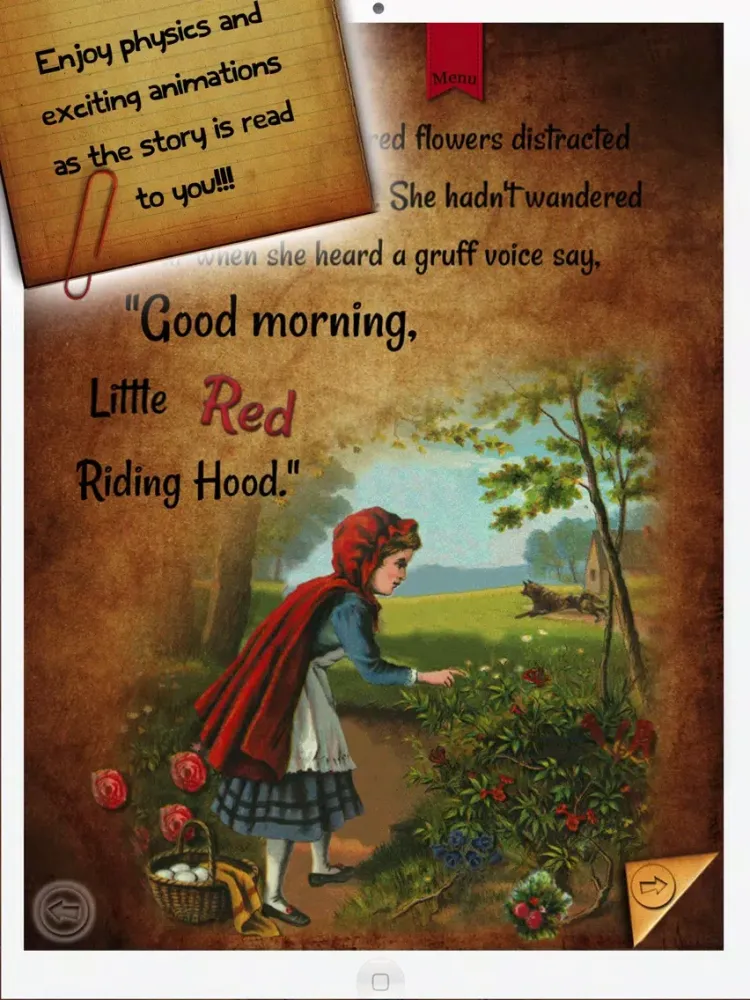 Little Red Riding Hood Free iPad  Screenshots