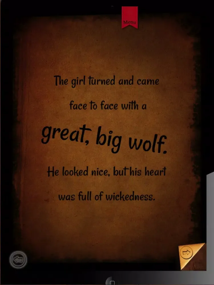 Little Red Riding Hood Free iPad  Screenshots