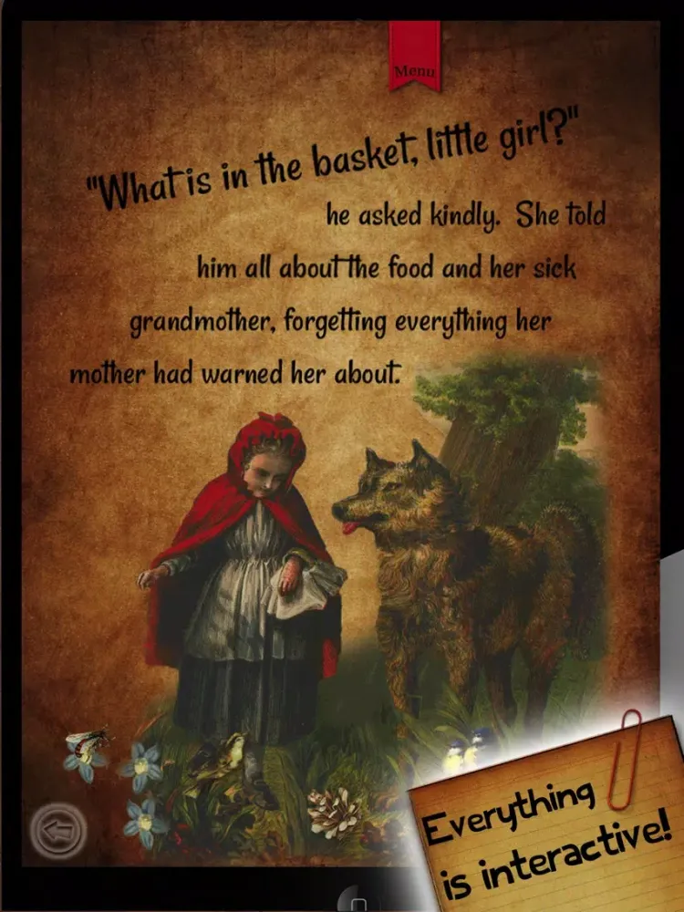 Little Red Riding Hood Free iPad  Screenshots