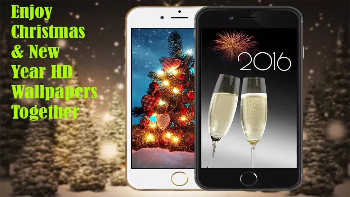 Tangkapan layar Animated Winter Wallpapers: Best Christmas Background Diy New Year Screen
