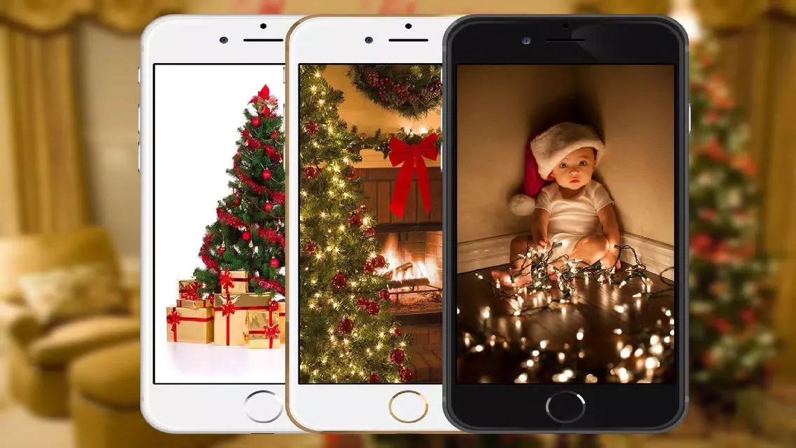 Tangkapan layar Animated Winter Wallpapers: Best Christmas Background Diy New Year Screen