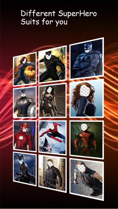 Capturas de pantalla de Superhero Face Maker - Replace any Face with Super Hero Costume & be a Superhero