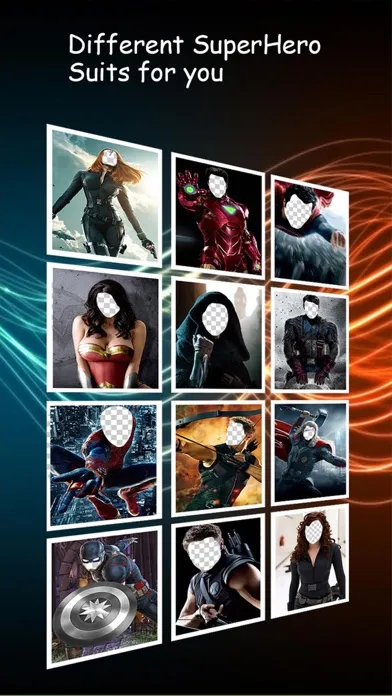 Capturas de pantalla de Superhero Face Maker - Replace any Face with Super Hero Costume & be a Superhero