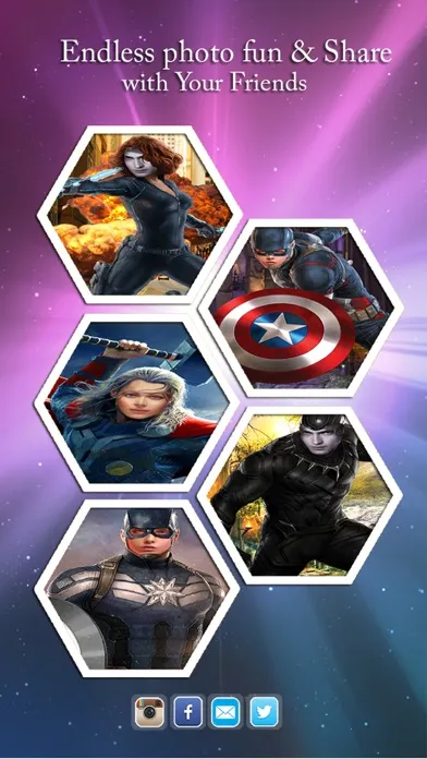Capturas de pantalla de Superhero Face Maker - Replace any Face with Super Hero Costume & be a Superhero