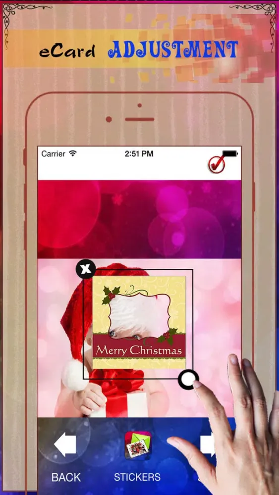 Merry Christmas - Personalized Christmas Greeting Card to Wish Friends 스크린샷