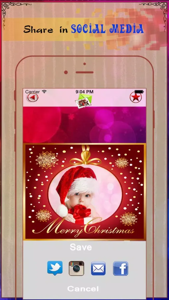 Merry Christmas - Personalized Christmas Greeting Card to Wish Friends 스크린샷