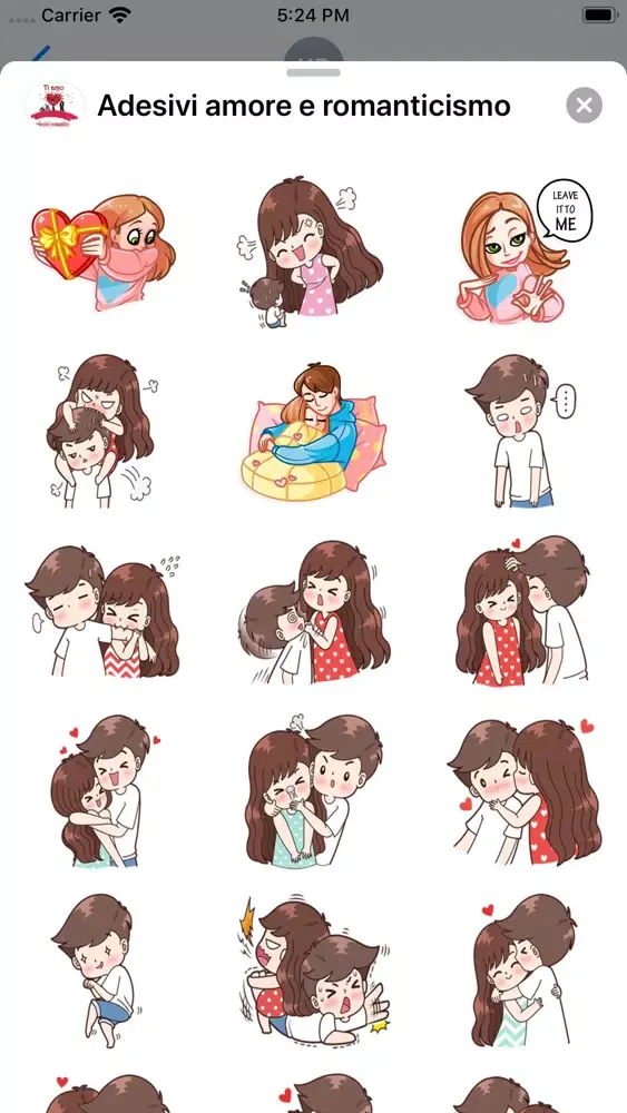 Скриншоты Adesivi amore e romanticismo