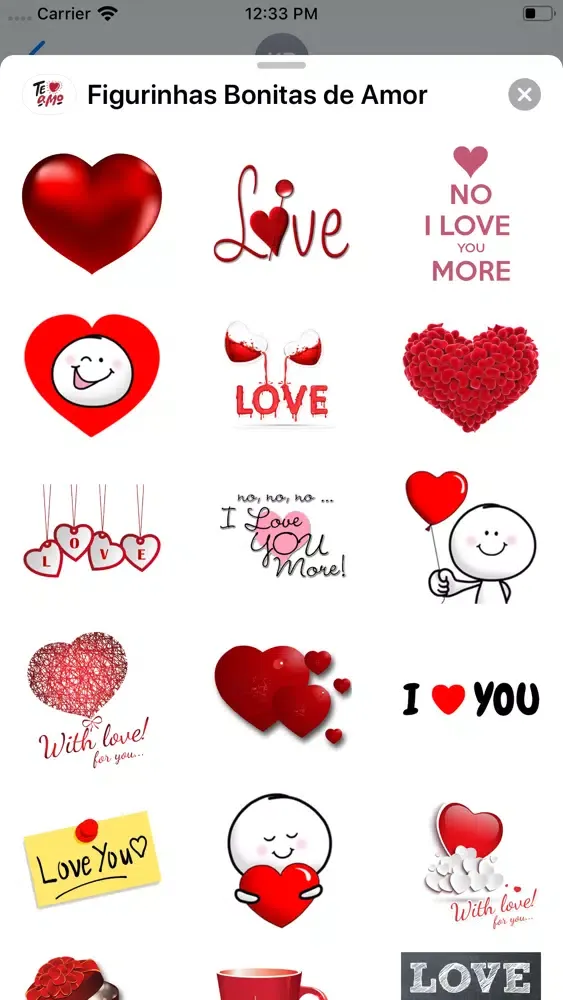 Ảnh chụp màn hình của Figurinhas Bonitas de Amor