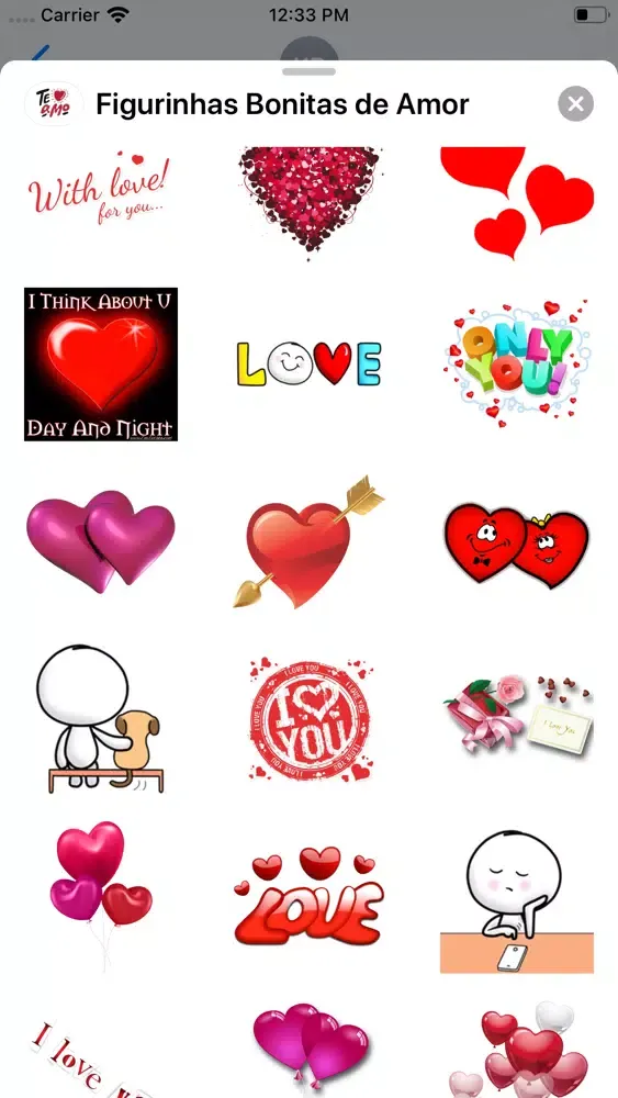 Ảnh chụp màn hình của Figurinhas Bonitas de Amor